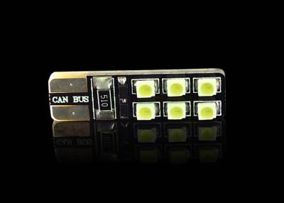 China Ultra White LED Auto License Plate LightsT10 W5W 2835 × 12LEDs Car Interior Lamps for sale