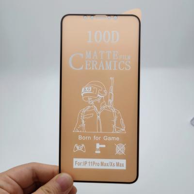 China Easy to install coating 100d ceramic mobile nano screen protector ceramic matte film 9h for iphone 11pro max/xs max for sale