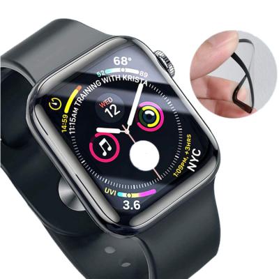 China 2021 Newest 40/44mm Smart Watch 40/44mm Anti-broken Anti Glue 3d Ceramic Glass Screen Protector Full Drop Film Wrist Cover For Apple iwatch for sale