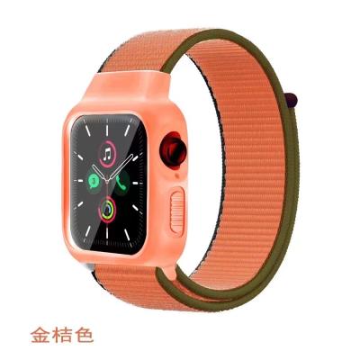 China Luxury gorgeous adjustable elastic woven nylon strap smartwatch band for 38/40/42/44mm apple watch for sale