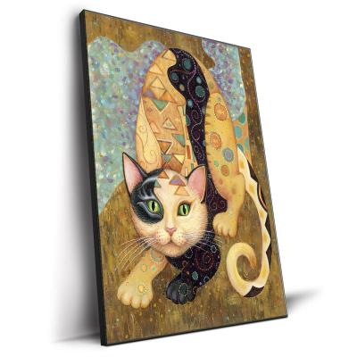 China Creative Wall Art Poster Prints of Cat Animal Painting Sets Waterproof+ECO-Friendly 3 Panels Cartoon Pet Canvas for Kid's Room Decoration for sale