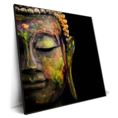 China Custom Modern Painting Personalized Abstract Art Half Wall Hanging Buddha Head Buddhism Canvas Prints Wall Painting For Home Decor for sale