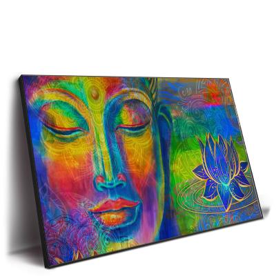 China Personalized Custom Artwork Pictures Home Wall Hanging Decoration Buddha Half Portrait Abstract Modern Canvas Painting Customization For Sale for sale