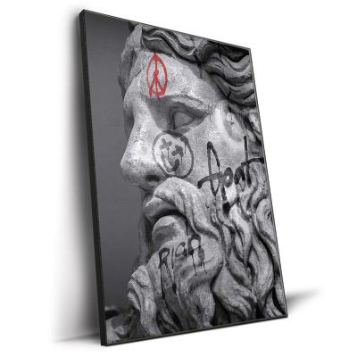 China High Resolution Printing Black And White Wall Art Poster Print Home Decor Canvas Artwork Plaster Sculpture Portrait David Creative Design Graffiti for sale