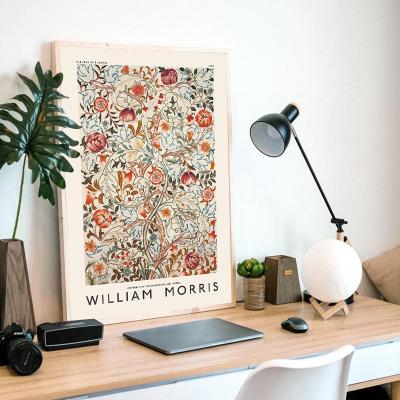 China Designs and Frame of Waterproof+ECO-Friendly William Morris Aesthetic Posters Framed Wall Art Canvas Painting Accept Custom for sale