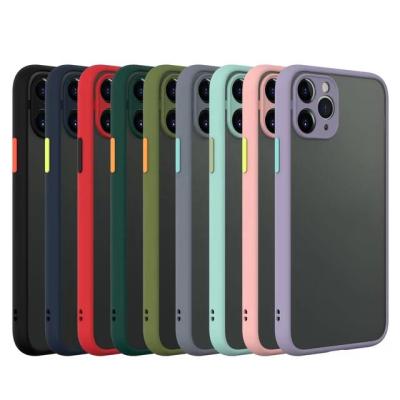 China Anti-drop Smoke Matte Phone Cover With Protect Camera Shockproof Armor Case For Huawei Nova7Pro P50 P50Pro TPU PC Phone Accessory for sale