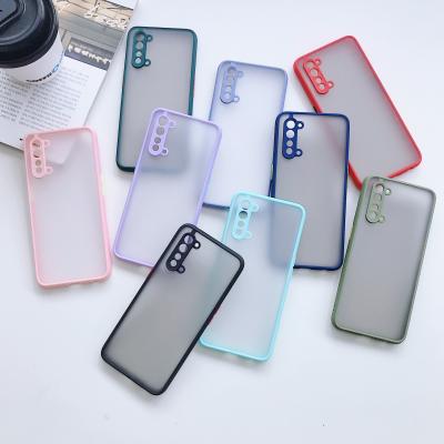 China Corner Four Protect New Touch Shockproof Feeling Skin Friendly Color Contrast Fashion Frosted Hard PC Phone Case For OPPO R15 A91 A92S for sale