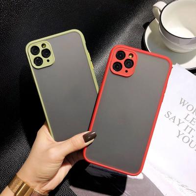 China Fashion Matte PC TPU Phone Case For iPhone 11 Pro Max Hard PC TPU Soft Back Cover For OPPO F17 pro A31 Reno 3 pro for sale