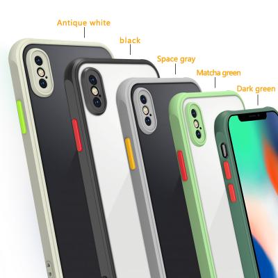 China Business Ultrathin Matte Hard PC TPU Cover For IPhone X Xs XR XS Max Case Free Sample Smoke for sale