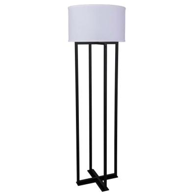 China Hotel UL CUL Home Hotel Bedroom Floor Lamp Customized Modern Iron Standing Light With Fabric Shade for sale