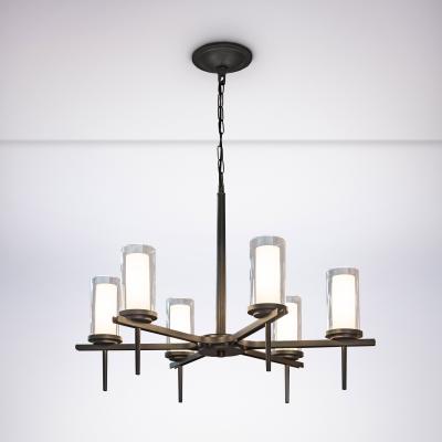 China Iron Modern Simple Lighting Iron Chandelier Living Room Lamp Custom Build Lamps for sale