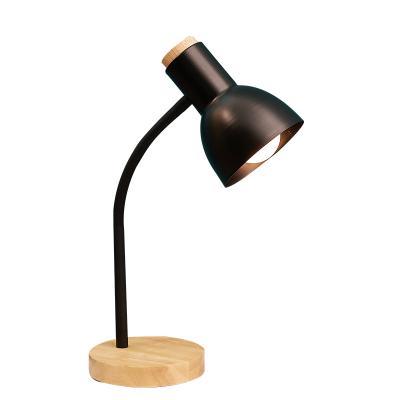 China Bedroom Modern Wooden Bedside Light Wooden Desk Table Lamp For Home Decoration for sale