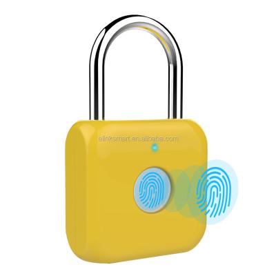 China Electronic brass briefcase/padlock/cabinet/luggage/bike/Refrigerator bag/door fingerprint elinksmart P8 timer padlock for sale