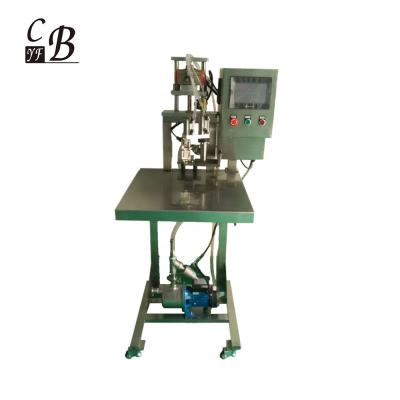 China Semi-automatic Aseptic Food Bag in Box Filling Machine Filler / Bib Filling Machine Filler for Wine Juice Oil for sale