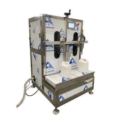 China Semi-automatic Chemical Liquid Beverage Barrel Weighing Filling Equipment for sale