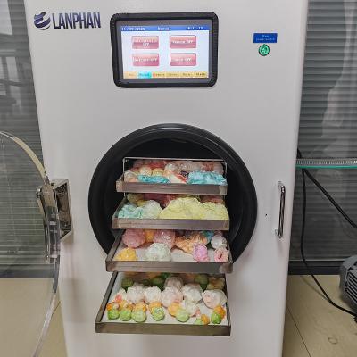 China 4 bandejas Máquina de secado al vacío de frutas y verduras Máquina de secado por congelación para el hogar pequeña en venta