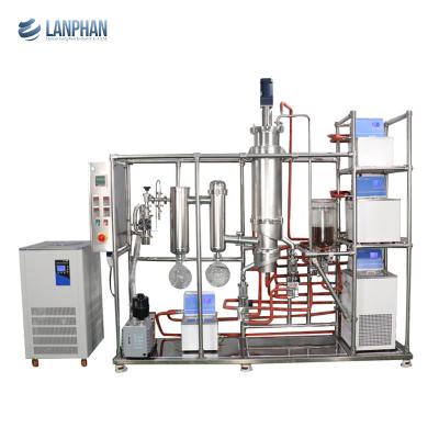 China Het roestvrije staal veegde Materiaal 220V 30-350 R/Min van de Film het Moleculaire Distillatie af Te koop