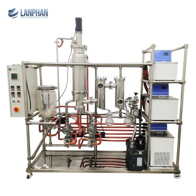 China 6-15L/H Wiped Film Distillation Equipment Stainless Steel Molecular Industrial Oil Distiller for sale