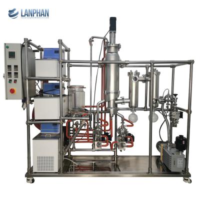 China Vacuüm de Oliedistillateur System Molecular Flask van het roestvrij staal Dubbele Stadium Te koop