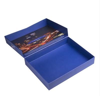 China Recycled Materials Eco Friendly Luxury Book Shaped Cardboard Rigid Foldable Gift Box Custom Printing Paper Box for sale