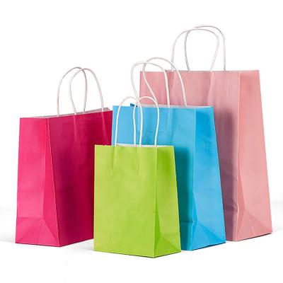 China Recyclable Cheap Kraft Suit Paper Gift Bags Brown Personal Wedding Kraft Food Grocery Paper Bags for sale