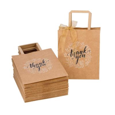 China Recyclable Paper Offset Printing Custom Packaging Gift Bags Bulk With Handles Grocery Paper Bag for sale