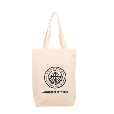 China Custom Shopping Wholesale Colorful Canvas Logo Printed Handled Tote Bag, Large Cotton Canvas Bag for sale