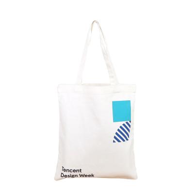 China Promotional Custom Logo Printed Mini Canvas Tote Bag Fashion Handled Empty Canvas Bags for sale