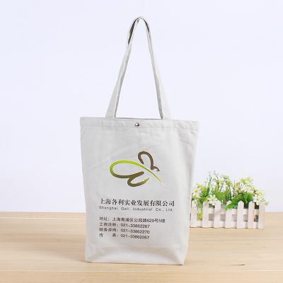 China Handled Canvas Bag Custom Print Promotional Canvas Shopping Bag , Cotton Canvas Tote Bag for sale