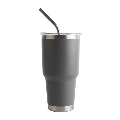 China Amazon Logo Success Customized PORTABLE Wall 18/8 Stainless Steel Double 304 Insulated Vacuum Tumbler With Straw Large Capacity 750ml for sale