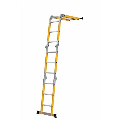 China Insulation Ladders 2022 Hot Sale Universal Fiberglass Ladder 4X3 Steps High Quality for sale