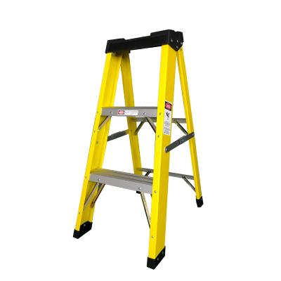 China Popular High Quality 5 Step Ladders New Design Industrial Ladders Insulation Ladders High Quality Fiberglass for sale