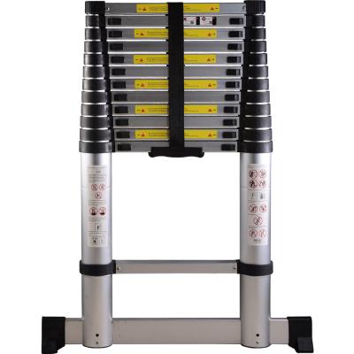 China Lightweight Aluminum Folding Ladders 3.8M (15.5FT) Telescopic Ladder With Heavy Duty 150kgs for sale