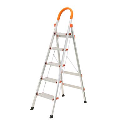 China High Quality Lightweight Folding Ladders Aluminum 5 Steps Ladder for sale