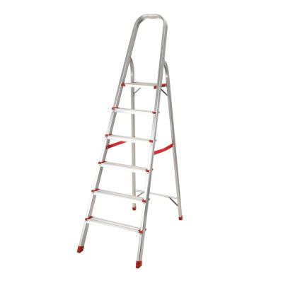 China High Quality 6 Steps Folding Ladders Aluminum Alloy Household Ladder With EN131 for sale