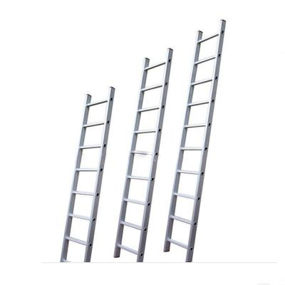 China 6M Aluminum Construction Straight Folding Ladders Scaffolding Ladder with EN/131 Retractable Ladders for sale