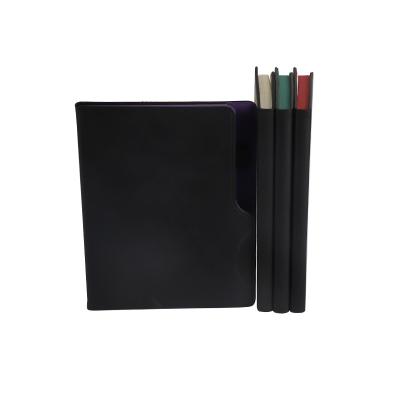 China Custom Logo Printing Hardcover Book Personalized Color Edge Organizer Planner Notebook with Pen Holder for sale