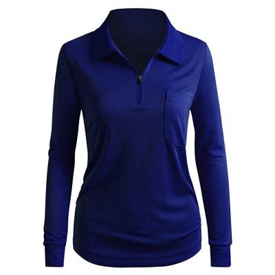 China QUICK DRY Fashion Women Golf Apparel Golf Shirts Slim Fit T-Shirts Custom Polo Shirts Personalized Design Women Polo for sale