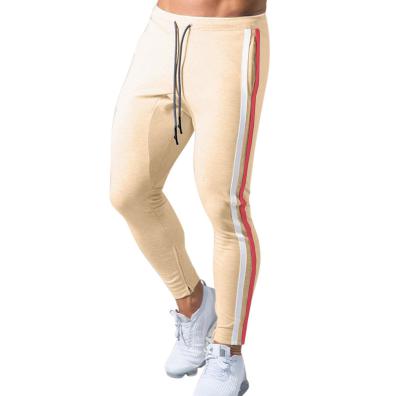 China Customized Side Stripe Anti-wrinkle Men's Logo Streetwear Sport Leisure Trousers Wholesale Casual Sports Sweatpants Jogging Pants for sale