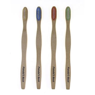 China China supplier 100% natural eco orfanic bamboo toothbrush pack of 4 for sale