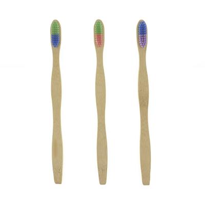 China 4 Pack Eco-friendly Recyclable Bamboo Free Biodegradable Organic Bamboo Toothbrush Wholesale Home Vegan Bristle Toothbrush for sale