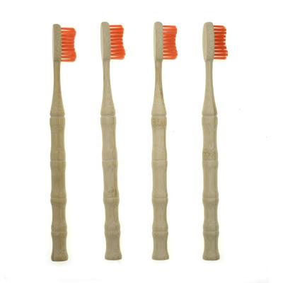 China Home Biodegradable Natural Charcoal Bamboo Joint Bamboo Toothbrush for sale