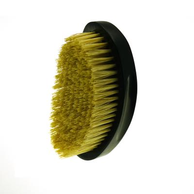 China Hot-selling beard and hair care and high quality wooden curved hair sweeps boar bristle beard brush 360 wave brush for sale