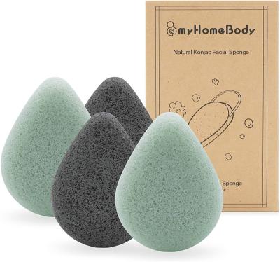 China All natural wholesale organic natrual shape facial cleansing konjac sponge for sale