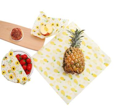 China Food Fruit Beeswax Food Wrap Organic Eco-Friendly Fresh Reusable Beeswax Wraps Beeswax Wraps Sustainable And Biodegradable Beeswax Wrap for sale