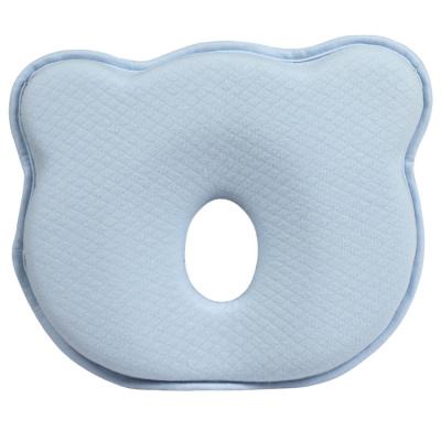 China Cooling 100% cotton soft touch cute bear newborn pillow with hole baby pillow for sale