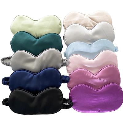 China Shading light luxury christmas gift high quality silk sleep eyemask set in box custom for sale