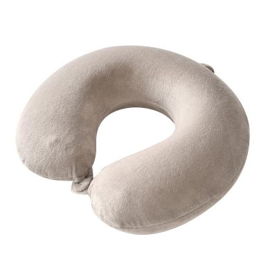 China Travel custom product pillow for travel support Airplane U-shape memory foam pillow for sale