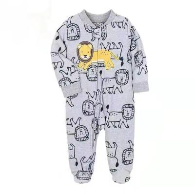 China 100% polyester baby pajamas onesie baby romper frog molton fleece for sale