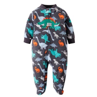 China 100% polyester baby pajamas onesie baby romper frog molton fleece for sale